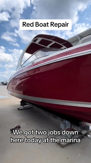 18K views · 68 reactions | I saw red #boat #repair #damage #fiberglass #chaparral | Tynes Fiberglass | Facebook