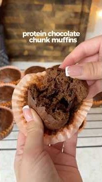 Protein chocolate chip muffins (full recipe on TT) #proteinmuffins #highprotein #mealprep