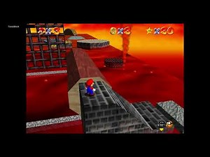 Lethal Lava Land - Estrella 4 - Red Hot Log Rolling - Mario 64