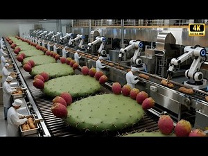 How Cactus Pears Are Processed | Inside a Modern Prickly Pear Factory