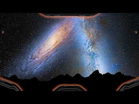 When the Milky Way Collides with Andromeda (Simulation)