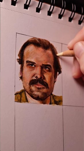 Stranger things how to draw Jim Hooper #strangerthings #art #drawing #hooper
