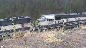 BNSF/MRL coal train enters Mullan Tunnel