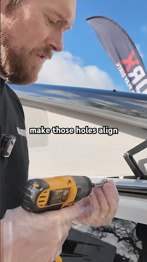 Fitting a Vamoose awning rail #campervan