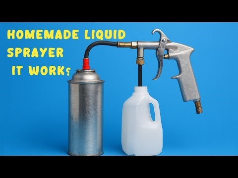 DIY Air Spray Gun from Empty Cans | Homemade Paint & Liquid Sprayer.
