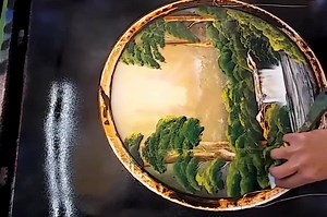 1.9M views · 32K shares | Gorgeous landscape painting made with spray. By AnnMarie Perry (goo.gl/wmUNk8). | Visualflood | Facebook