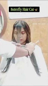 🦋 Butterfly Hair Cut Tutorial By Yogi Hair Guru ✂️ #yogihairguru #hairart