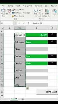 Easily CREATE AMAZING Data Entry Forms in MS Excel Today