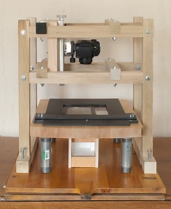High-Res DIY Film Scanner Made from a DSLR, Lumber and an Arduino