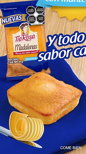 ¿Ya conoces las Nuevas Madalenas Tía Rosa? Son suaves, esponjosas y están hechas con mantequilla. | Tía Rosa