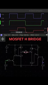 MOSFET H-BRIDGE FOR DRIVING DC MOTOR #MOSFET #electronicsrd #ElectronicsEducation | Electronics Education