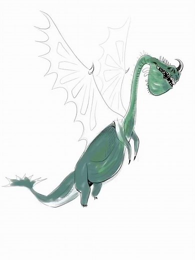 How to draw your dragon - Scauldron ( part 1) #art #httyd #dragon #artist