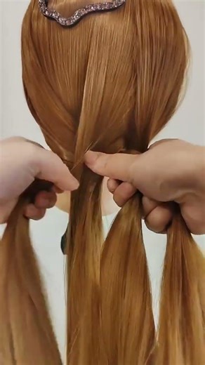 How to start a four-strand braid #braiding tutorial #hair styling tutorial #