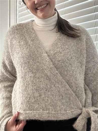 Levitate Wrap finished object & thoughts! #knittok #knitting #finishedobject #levitatewrap