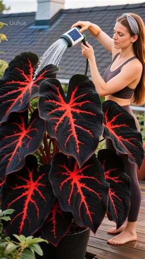 🌿 Black and Red Hosta Seeds - Grow stunning, lush hostas for your garden! 🌱Unique and easy to grow perennial, low maintenance, perfect for shade gardens and pots, indoors and outdoors🌿✨ Transform your garden into a dark, luxurious oasis - buy now👉 | Sentdream