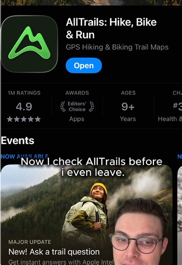 I’ve been using @AllTrails for years! #alltrails #hiking #techugc #saas #appstore