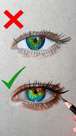 3.9M views · 25K reactions | How to improve your art? Do’s  vs Dont’s  Did these tips help? Comment YES for more videos like this! I was inspired to share these after finding an old drawing from 5 years ago—it’s amazing how much you can grow with the right techniques ✍️ #arttutorial #drawingprocess #eyesdrawing #youtubetutorial #reels #artreels #howtodraw #drawtutorial #eyetutorial #drawwithme #eyesketch #dosanddonts #artimprovement | Arielle Komie Art | Facebook