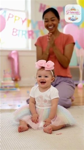 First Birthday Pastel Tutu Dress & Matching Headband Bow