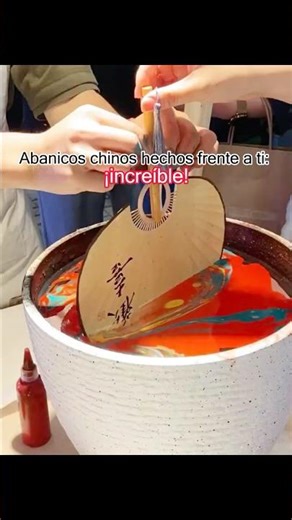 Abanicos chinos hechos frente a ti: ¡increíble! #china#mercado#viajes#culturachina