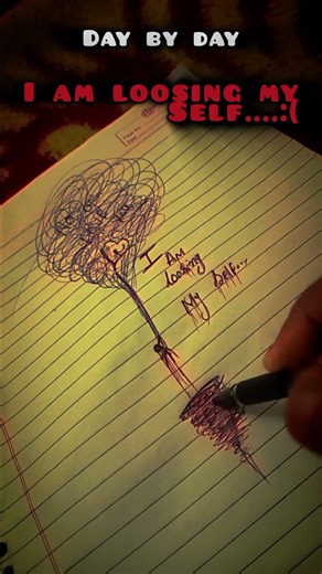 day by day overthinking 🙃 #sad #moodoff #emotional #penart #pen #trending #artist #painting #shorts