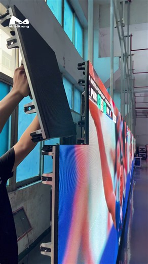 LED Video Wall Setup#MileStrong #leddisplay #ledscreen #ledrentalscreen #ledwall