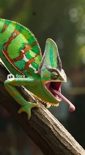 Chameleon vs flying fox FIGHT FIGHT FIGHT!!! 🦎🦇 #chameleon #flyingfox