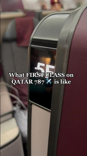 QATAR AIRWAYS FIRST CLASS ✈️