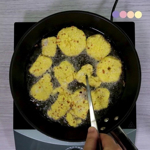 Cornmeal-Crusted Orange Slices and Cod Bites with Yogurt Sauce