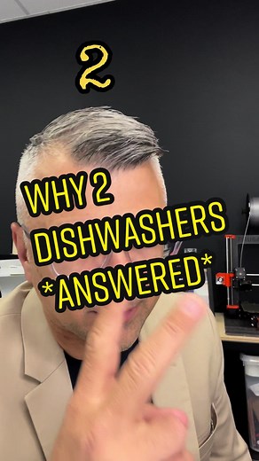 Five reasons some homeowners have two dishwashers in their kitchen #doryazararchitect #doryafterdark #kitchendesign #dishwasher #kosher #newhome #kitchenreno