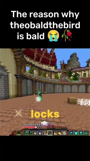 This is the reason why Theo is bald ✌️🥀 Minecraft Unstable Smp #shorts #memes
