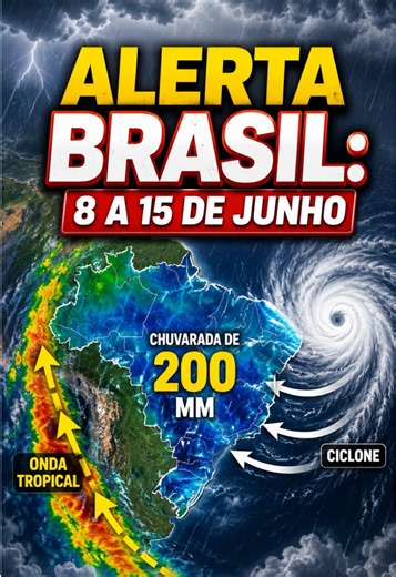 Onda tropical e ciclone atuam juntos e provocam ‘chuvarada’ de 200 mm em várias regiões do Brasil #noticias #santacatarina #defesacivil #cicloneextratropical #193
