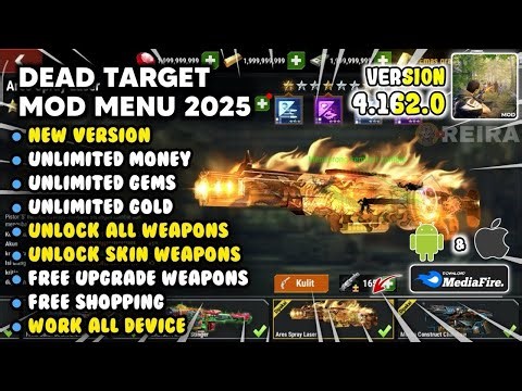 🚀NEW🧲🔥 Dead Target Mod APK 2025 | Unlimited Money & Gold | Best Zombie Shooting Game 💀🔥