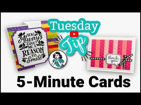 How Do You Use Cardstock Scraps? Make 5 Minute Greeting Cards!