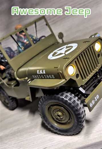 Check out this sick RC Jeep! These GI Joe classifieds fit perfectly on it! It can seat 4 figures. That’s so dope 🤯 This thing is also cheaper than 90% of most action figure vehicles on the market now. Scoop this up before it’s gone 🤘🏽#actionfigures #review #jeep #military #gijoe