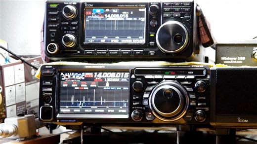 FTDX-10 vs IC-7300 CW接收