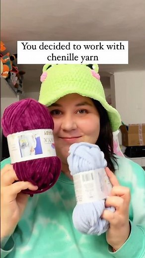Chenille yarn is the BEST! 🙄 #amigurumi #crochet #crochetplushie #crochettutorial #shorts #howto