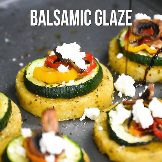 105K views · 55 reactions | Easy Sheet Pan Roasted Vegetable Polenta Stacks, an elegant vegetarian appetizer or main course! https://www.aspicyperspective.com/sheet-pan-roasted-vegetable-polenta-stacks/2/ | A SPICY PERSPECTIVE | Facebook