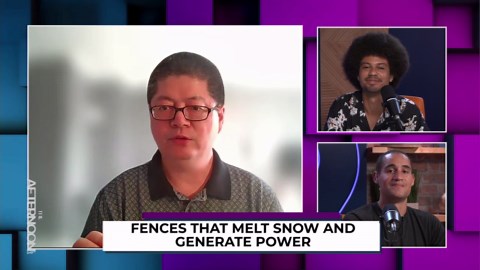 Solar snow fences generate electricity