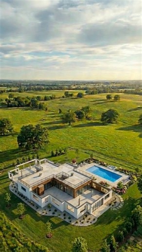 Dream Farmhouse with Swimming Pool Built from Raw Land 🏡