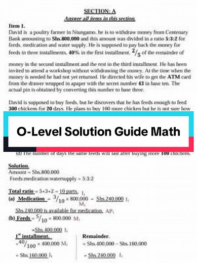 Mathematics Solutions for S4 Paper 2025
