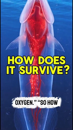 The Fish With NO Blood 🧊🐟 #oceanfacts