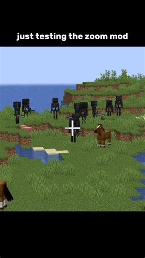 when i use zoom mod #minecraft #memes #shorts