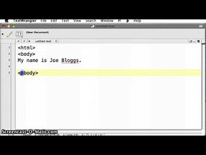 Learn HTML 01 - The Most Basic Webpage