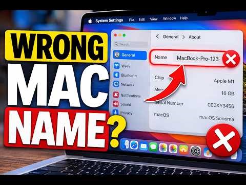 How to Change Mac Name & User Name?