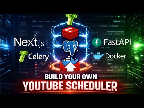 Build a YouTube Scheduler SaaS with Next.js + FastAPI (Celery, Redis, Docker)