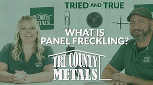 38 reactions · 13 shares | What is Panel Freckling? How can it be avoided? Learn more with Presley and David! Read more on our website about this metal roofing topic: https://tricountymetals.com/misc-media/what-is-panel-freckling/ #metalroofing | Tri County Metals | Facebook