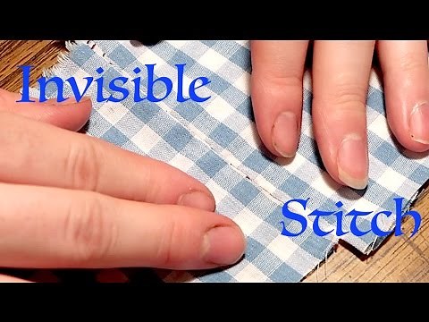 How To Sew An Invisible Stitch!!! Super Easy!!!