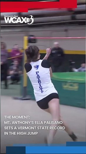 Record setting high jump in Vermont Indoor Track & Field Championships