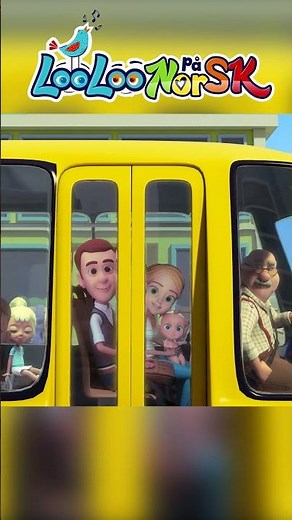 🚌🔄 Hjulene på bussen går rundt og rundt | LooLoo Barnesanger på Norsk 🎶
