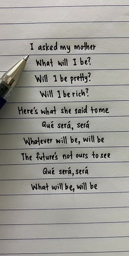 Que Sera, Sera: Let It Be Lyrics and Meaning